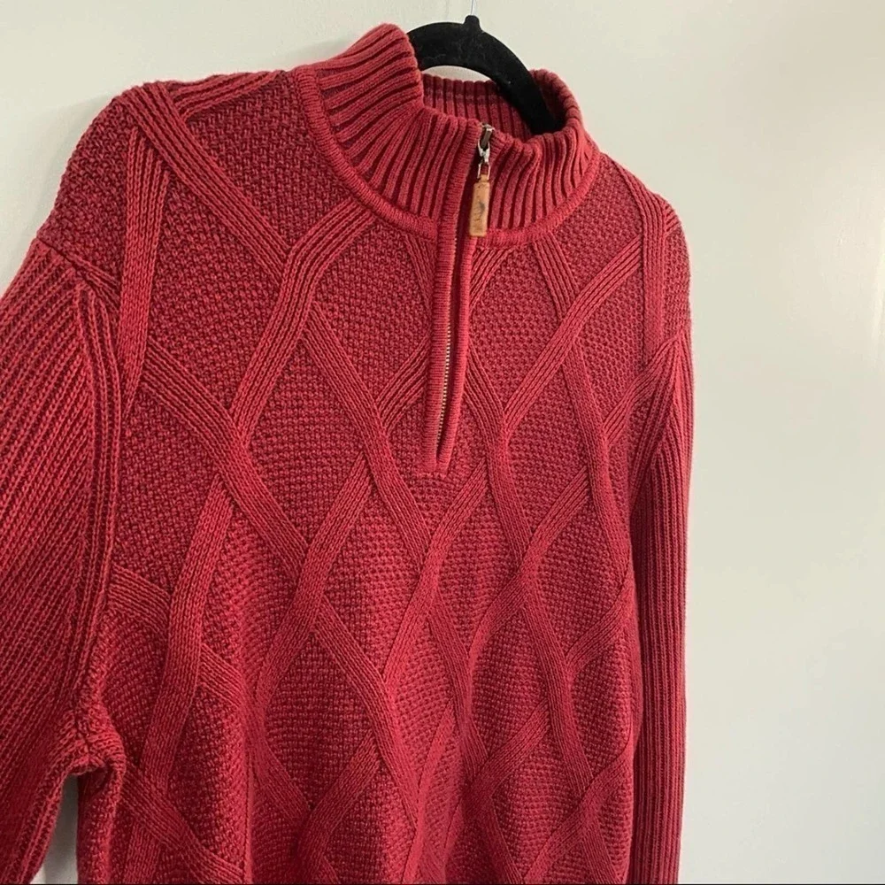 Tommy Bahama Half Zip Desert Diamond Sweater